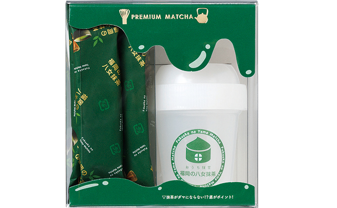 福岡の八女茶の抹茶をおうちで気軽に楽しめる商品です。アイスやラテ用の抹茶としても楽しめる商品になっております。